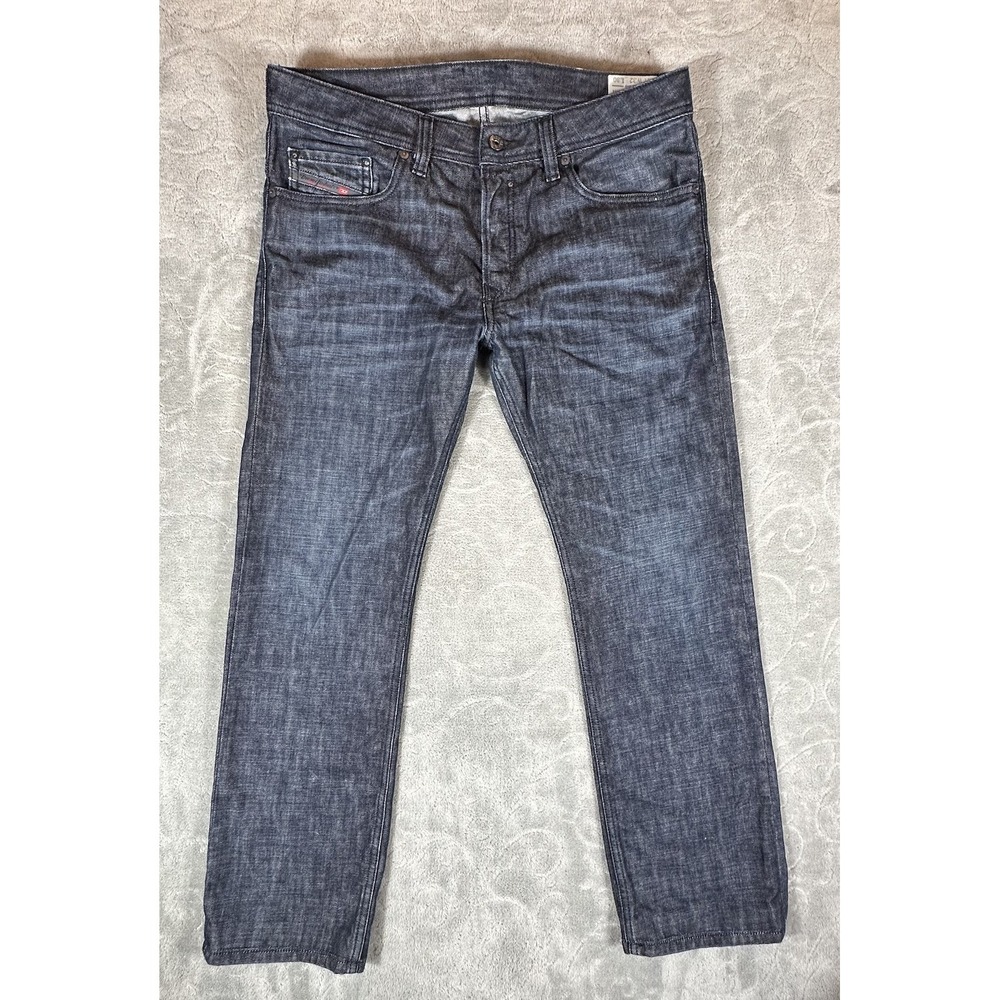 Diesel Safado Jeans Mens 32x30 Actual 34x29 Blue Slim Straight Dark Wash Denim
